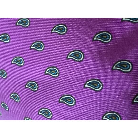 VTG Chaps Ralph Lauren 100% Silk Neck Tie USA Made Night Out Happy Hour Wedding - Picture 4 of 6